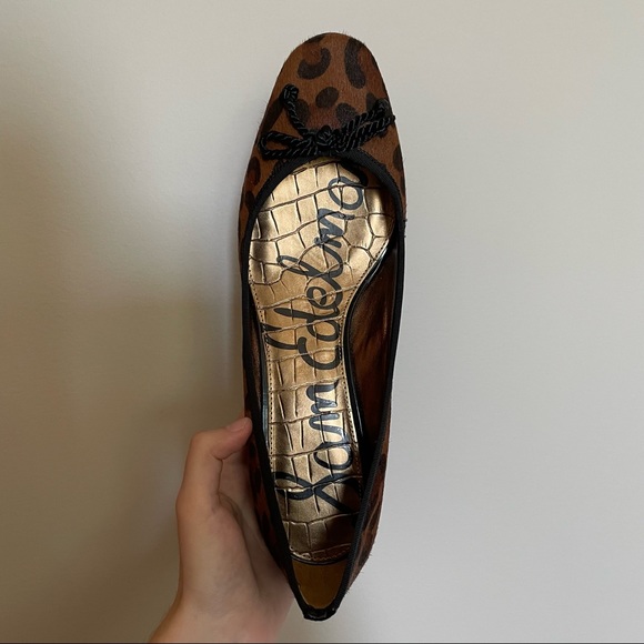 Sam Edelman Leopard Print Hope 211 Low Heeled Shoes - Picture 3 of 6